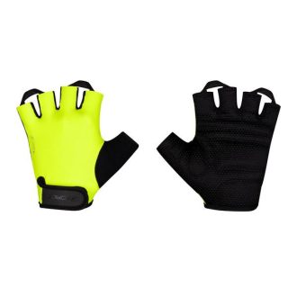 FORCE LOOK kerékpáros kesztyű fluo L
