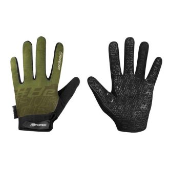 FORCE SWIPE MTB kerékpáros kesztyű army XL