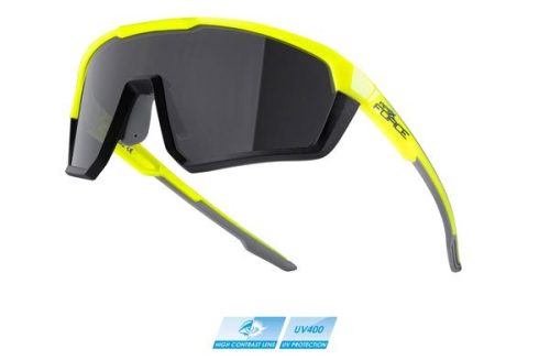 FORCE APEX sportszemüveg fluo-fekete