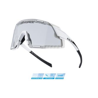 FORCE GRIP sportszemüveg fehér, fotokromatikus