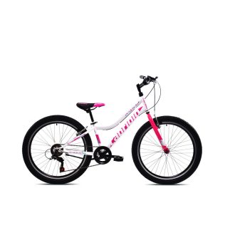   Capriolo Diavolo 400 24" gyerek kerékpár Fehér-Pink 2025