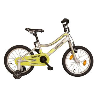 KOLIKEN 16" BIKETEK SMILE KERÉKPÁR EZÜST-NEON