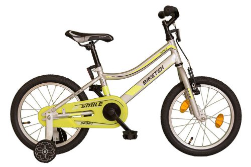 KOLIKEN 16" BIKETEK SMILE KERÉKPÁR EZÜST-NEON