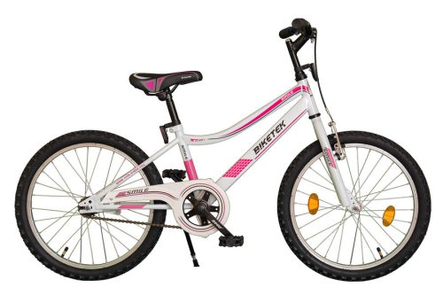 Koliken 20" BIKETEK SMILE FEHÉR-PINK Kontrás