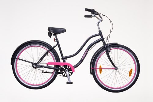 Neuzer Cruiser Miami Agyváltós 26" női matt fekete/magenta