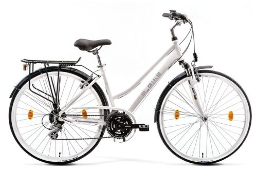 KRP M-BIKE T_BIKE 9.2 NŐI,SELYEM FEHÉR/VILÁGOSRÓZSASZÍN, 40cm, 28