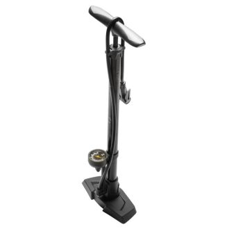   Pumpa BIKEFUN SIROCCO műhely acél, nyomásmérővel, fekete - GF-55E/BK